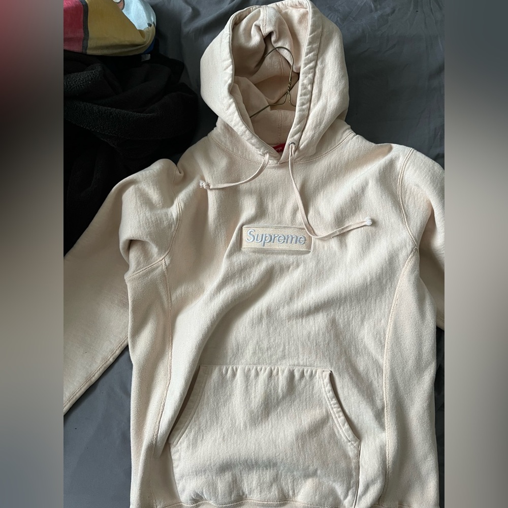 COPY - Supreme Peach Box Logo Hoodie 2016 XL